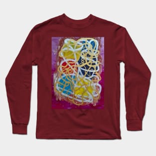 Abstract design from my original Acrylic painting Long Sleeve T-Shirt